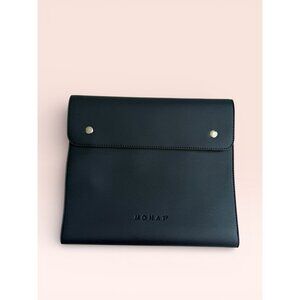MONAT Navy Blue Vegan Leather Padfolio Travel Portfolio